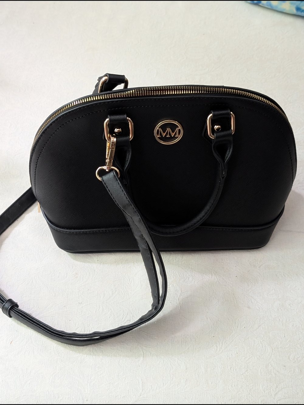 Synthetic leather handbag, Marilyn Monroe dome satchel